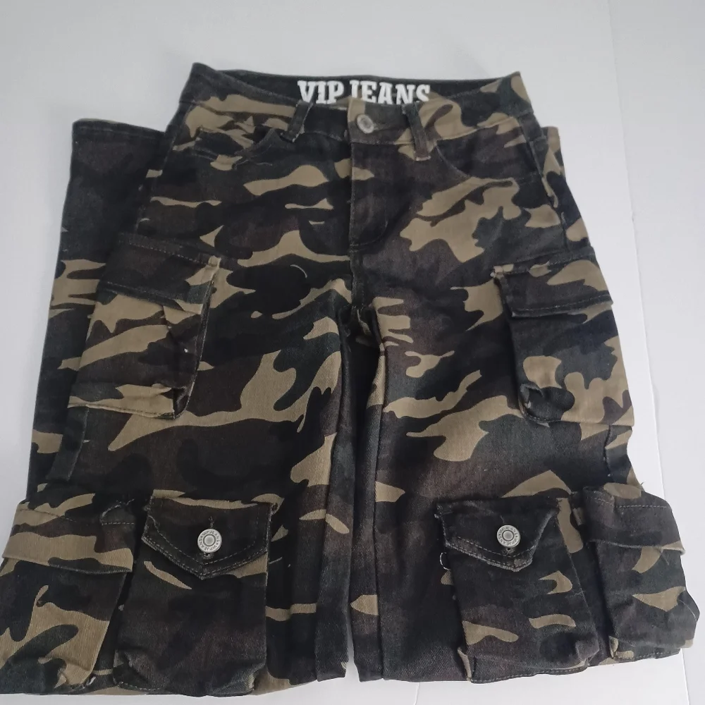 Camo Cargo Jeans Sz 0